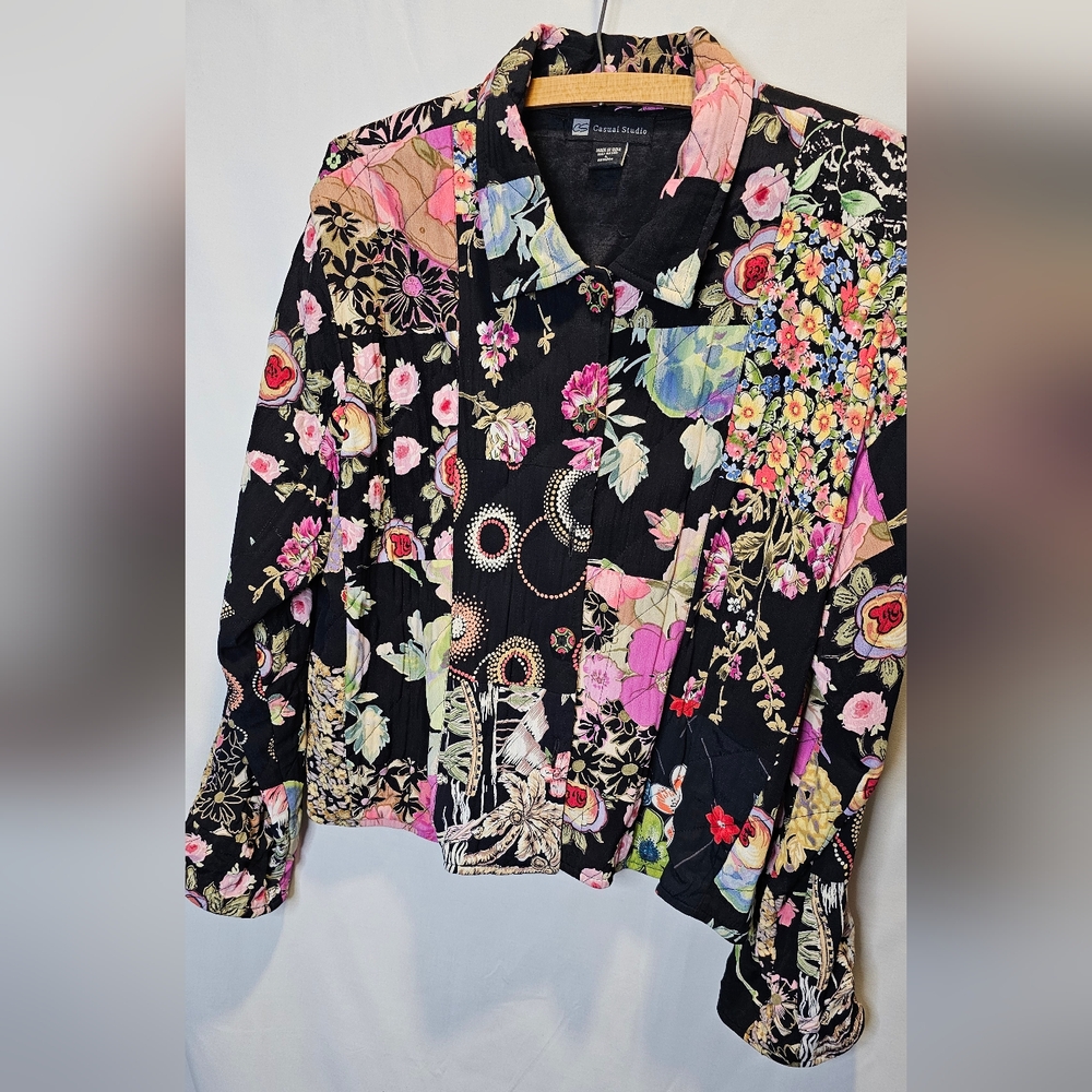 90s Floral Patchwork Jacket - image 5
